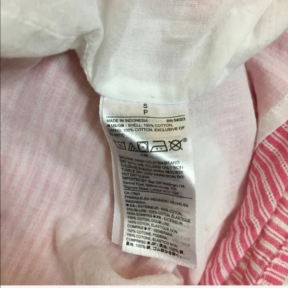 GAP - Seersucker Pink Off-Shoulder Dress - Picture 5 of 5